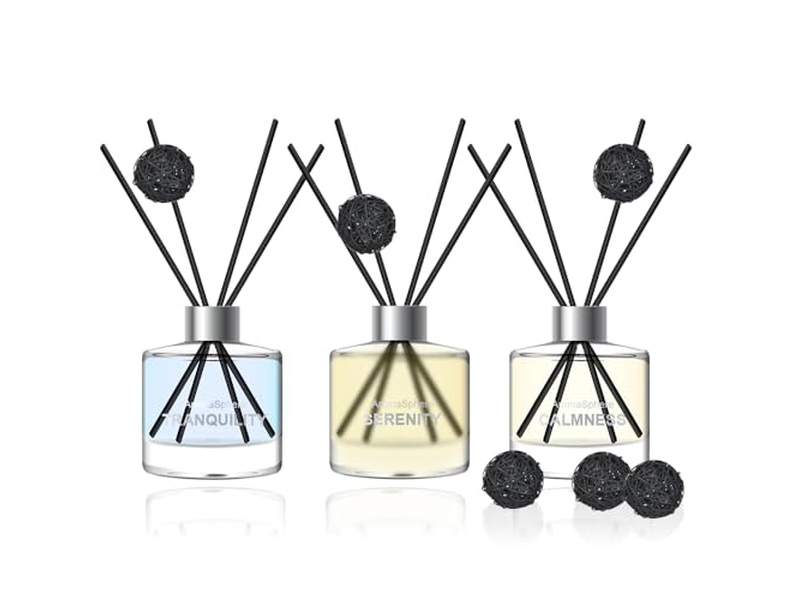 Dried Flower Reed Diffuser Gold Stopper 180Ml Bottle Ceramic Dome