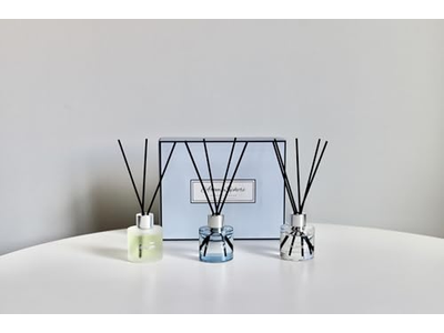 Dried Flower Reed Diffuser Gold Stopper 180Ml Bottle Ceramic Dome