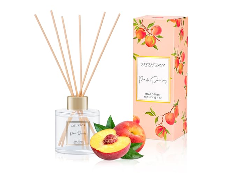 Reed Diffuser Cover Home Decor Round Bottle Clear Stone Glass Black Square 300Ml