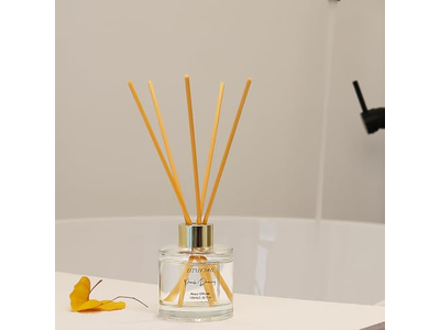 Reed Diffuser Cover Home Decor Round Bottle Clear Stone Glass Black Square 300Ml