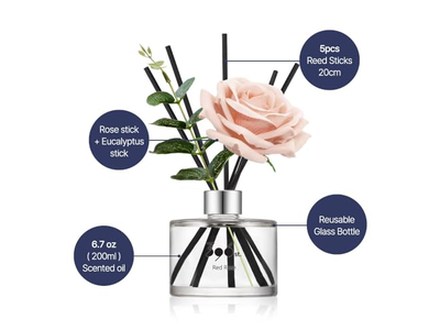 Reed Diffuser Stem Christmas Scent Champagne Decoration Ball Black Fig